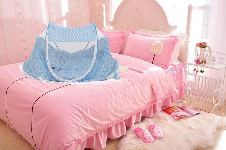 Fantastic Foldable Baby Bed Net With Pillow - Your Baby Universe