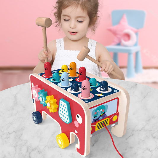 Montessori Elephant Play Bus - Your Baby Universe