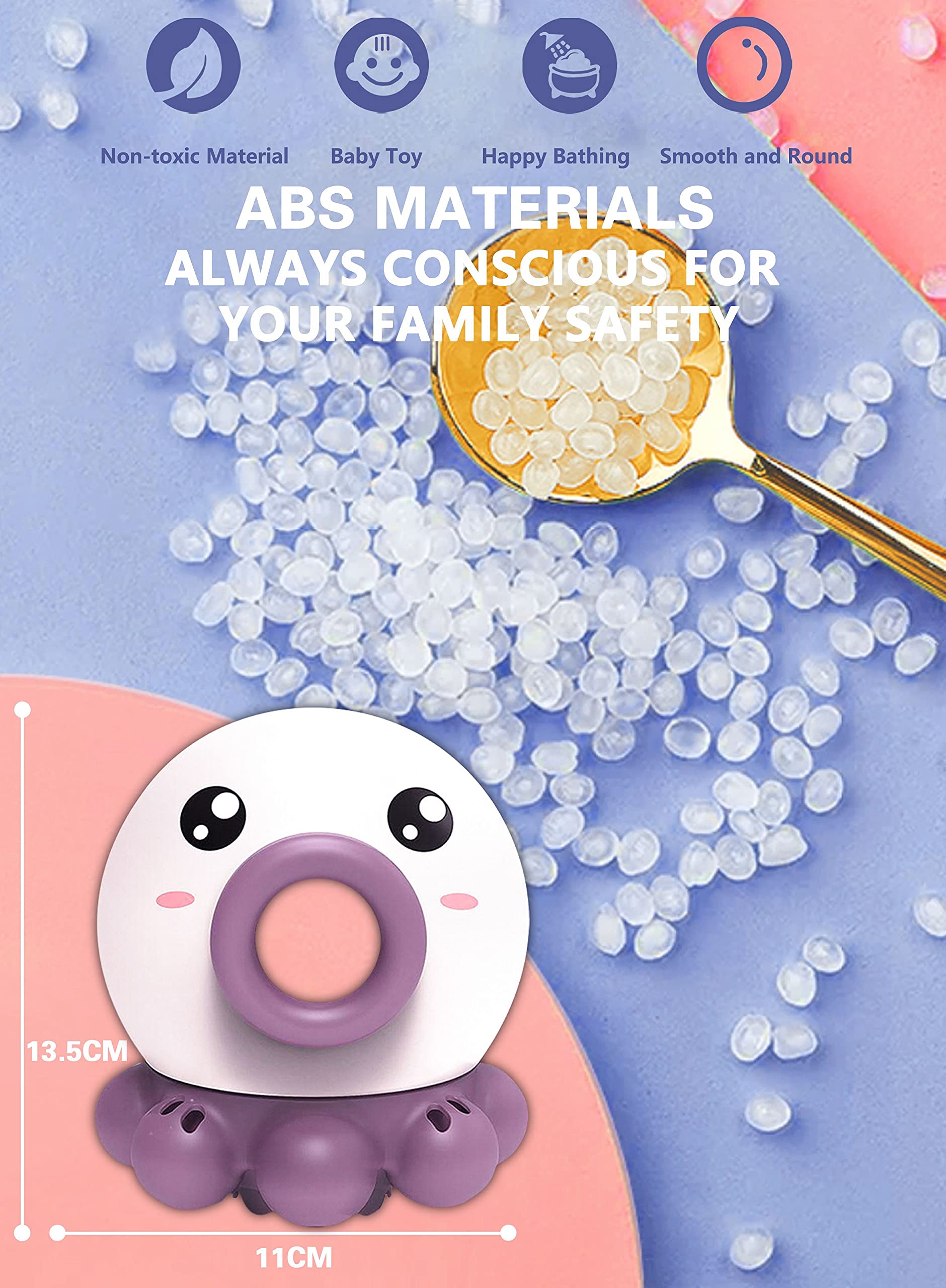 Octopus Spin & Spray Bath Toy - Your Baby Universe