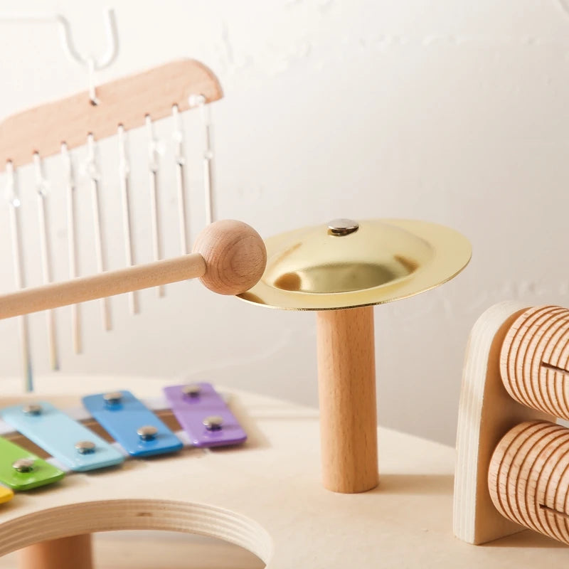 Baby Wooden Montessori Toys Bandstand Model Removable Set Mobile Drum Children Puzzle Learning Toys For Newborn Birthday Gift (Copy) - Your Baby Universe
