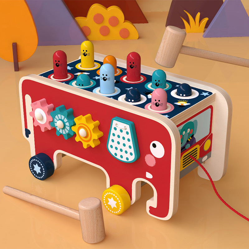 Montessori Elephant Play Bus - Your Baby Universe